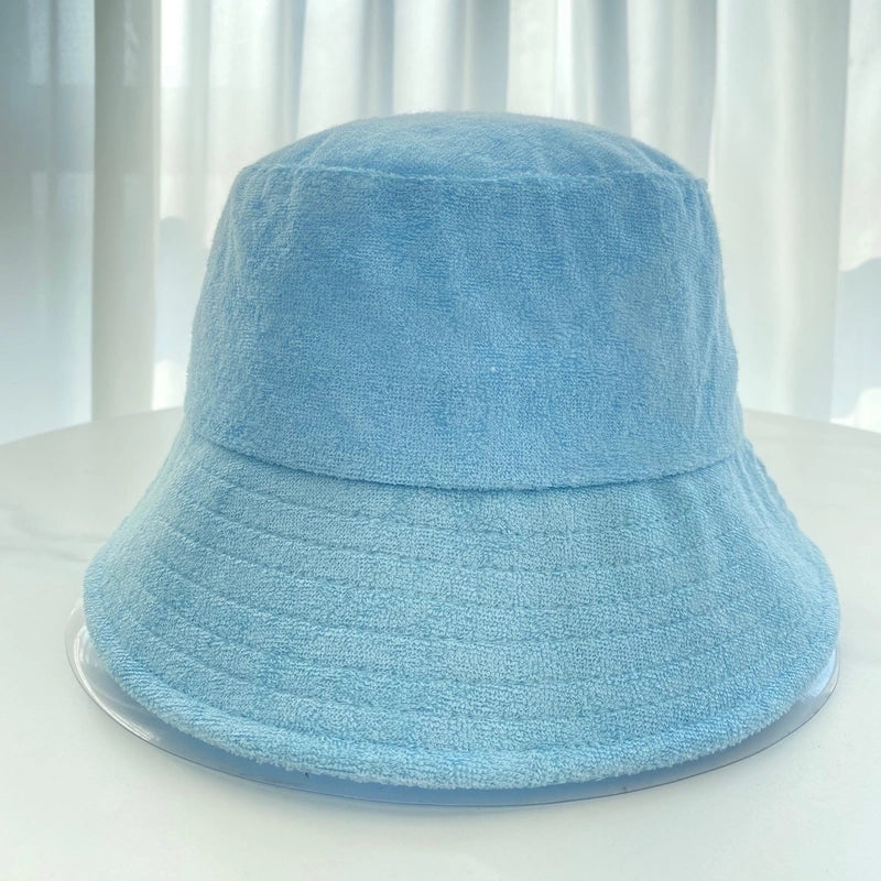 Women's Minimalist Solid Color Flat Eaves Bucket Hat
