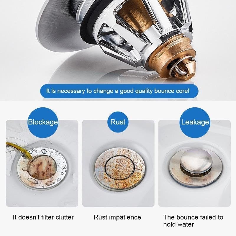Stainless Steel Bounce Core Push-Type Converter
