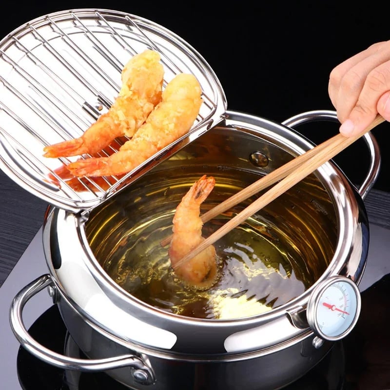 2023 Hot Sale—Stainless Steel Deep Frying Pot & Free shipping