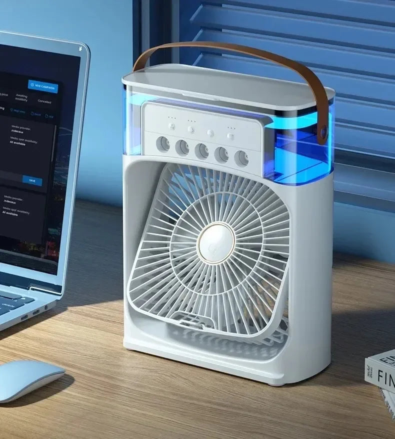 Air Cooler and Humidifier with 3-Speed Fan for Home and Office Use.