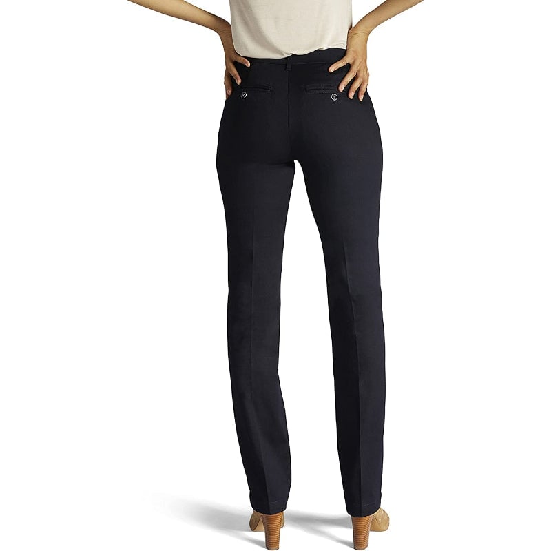 Women's Flex Motion Solid Regular Fit Straight Leg Pant