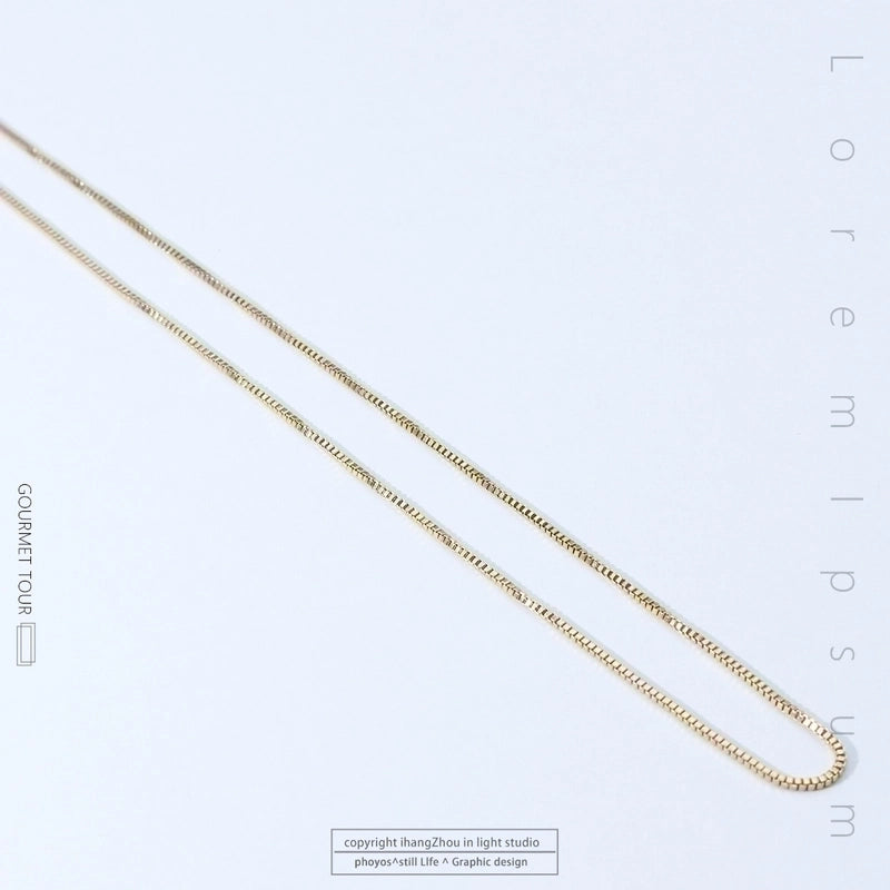 Titanium Steel Minimalist Plating Solid Color Necklace