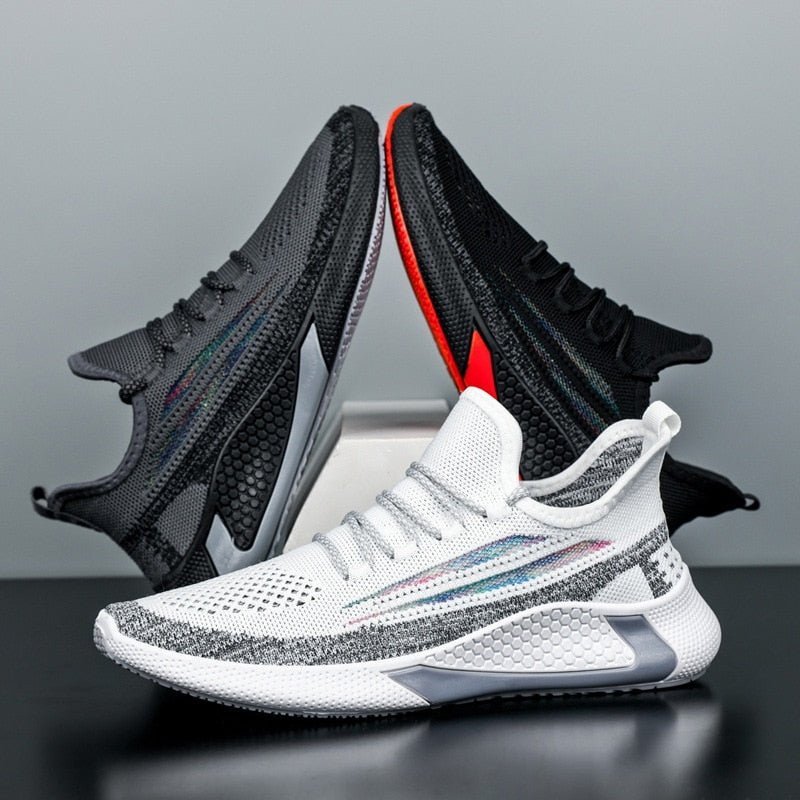 West Breathable Jogging Trainers Platform Lace Up Sneakers