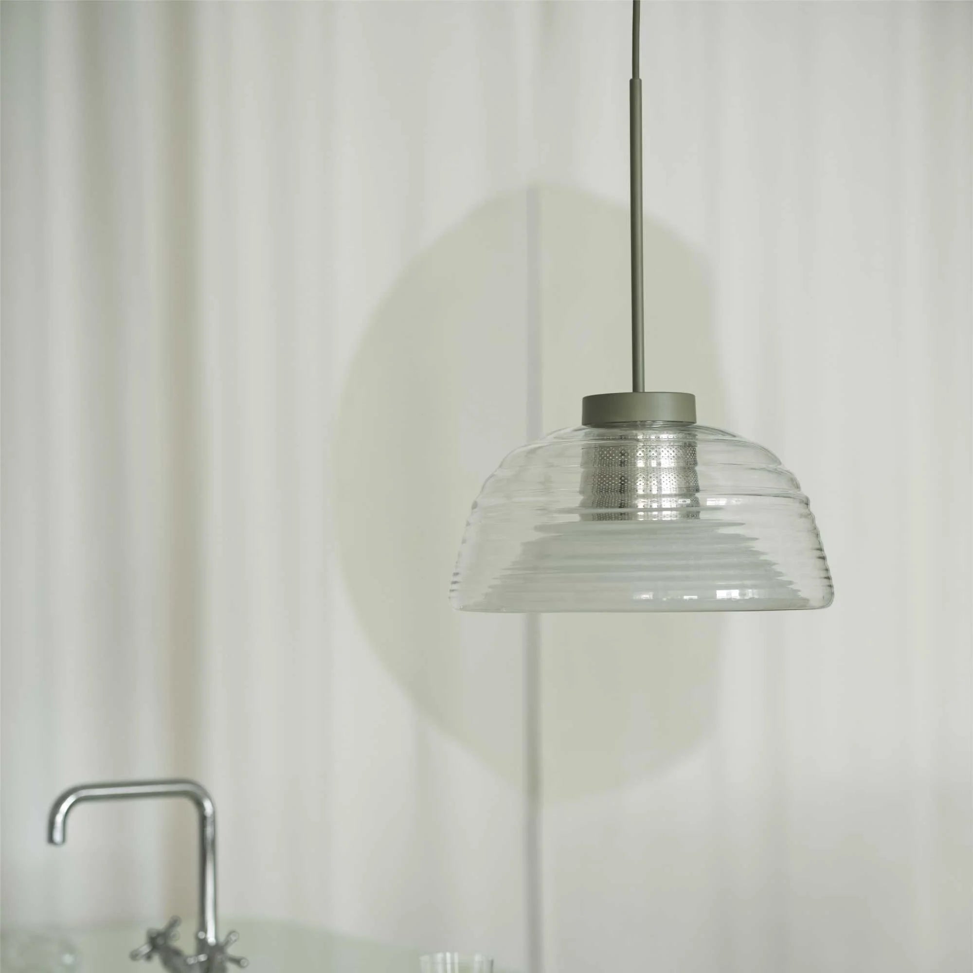 Two-Layer pendant lamp. Olive