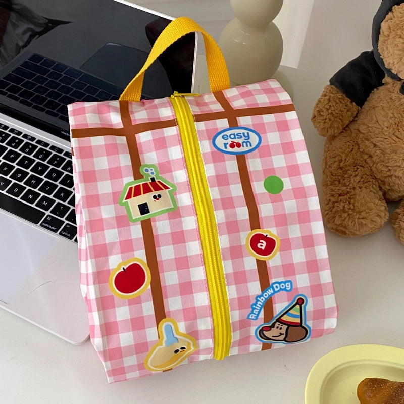 Cute Minimalist Cartoon Cloth Storage Bag