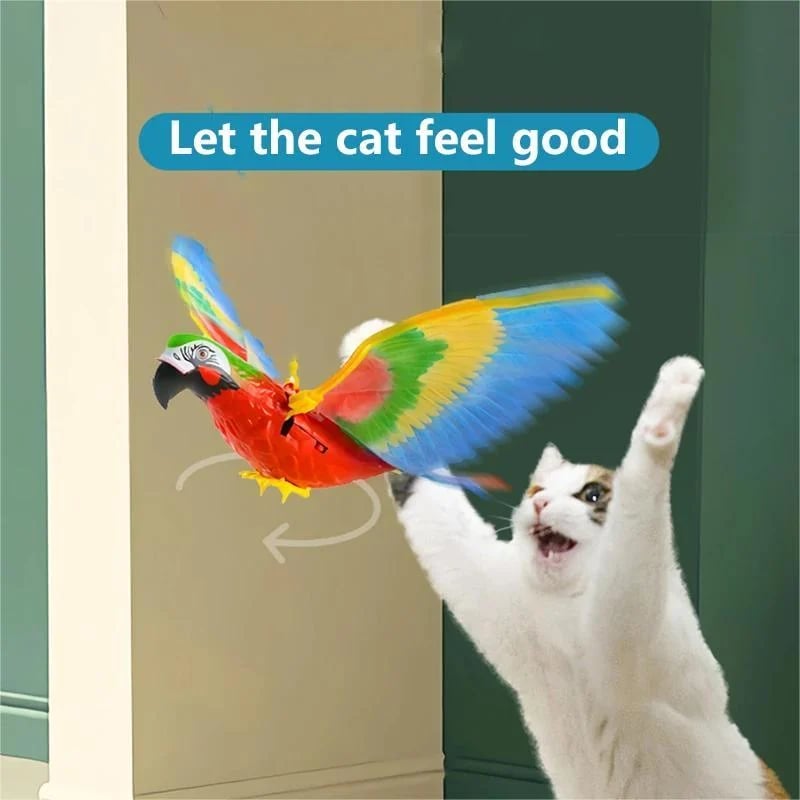 ⚡Automatic Moving Simulation Bird Interactive Cat Toy for Indoor Cats