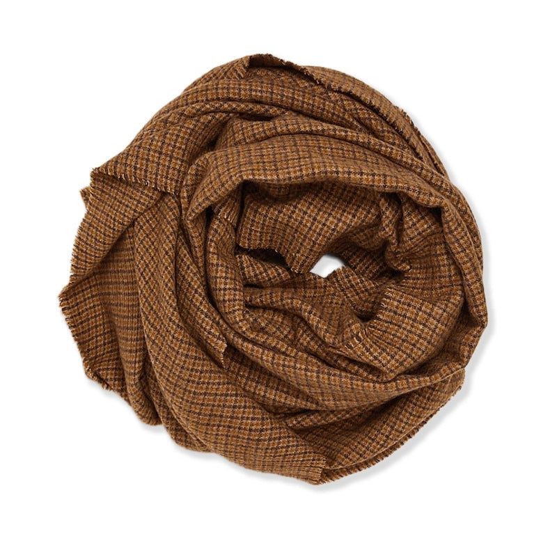 Women's Retro Plaid Imitation Cashmere Scarf