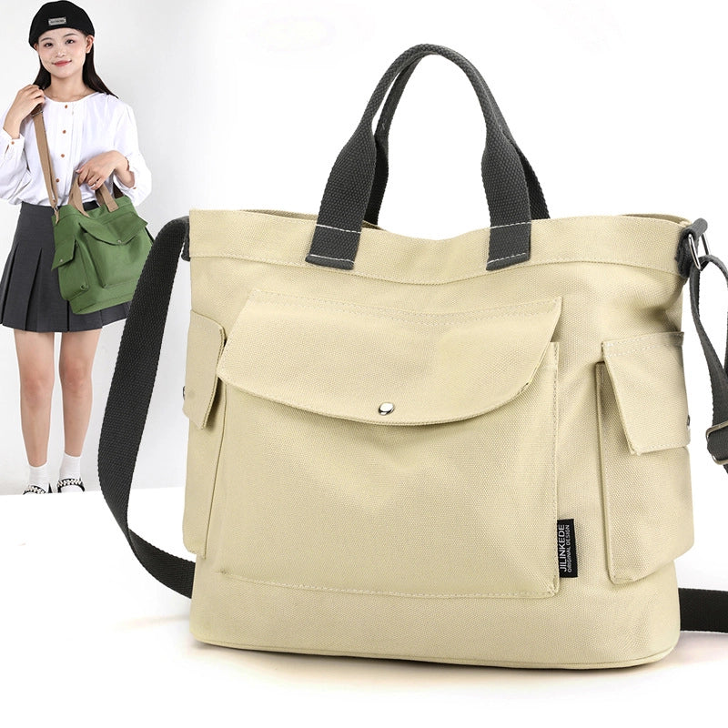 Women's Bag Winter New Shoulder Messenger Bag Trendy Canvas Bag Large Capacity Portable Large Bag Women's Bag