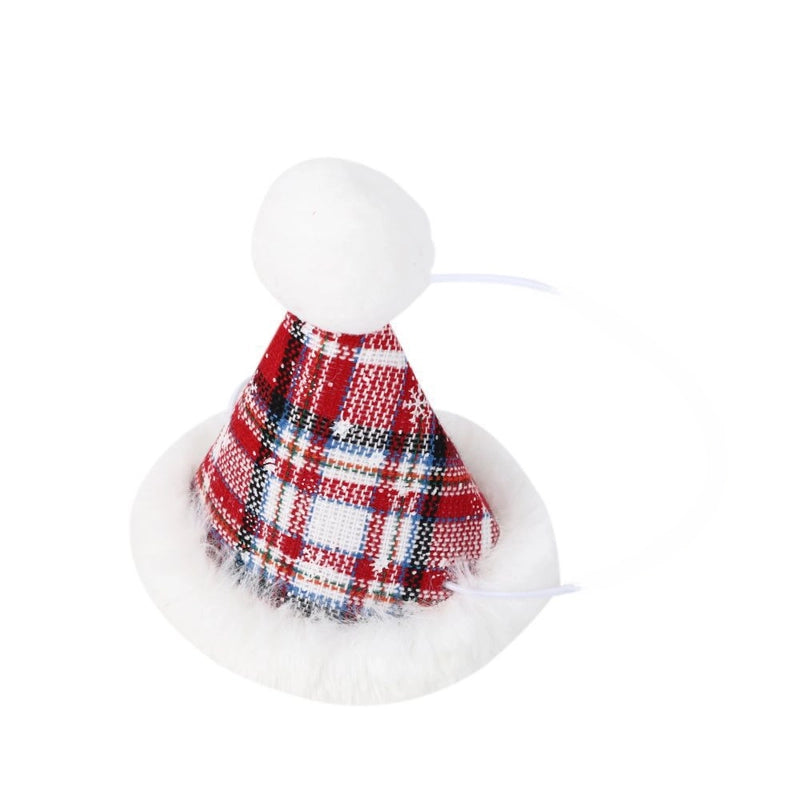 Pet Christmas Party Dress Up Dog Christmas Triangle Scarf Cat Bell Collar Tie Hat