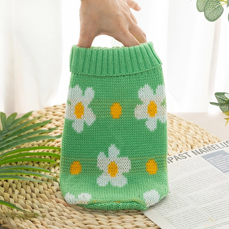 Casual Yarn Christmas Animal Fruit Pet Clothing 1 Piece