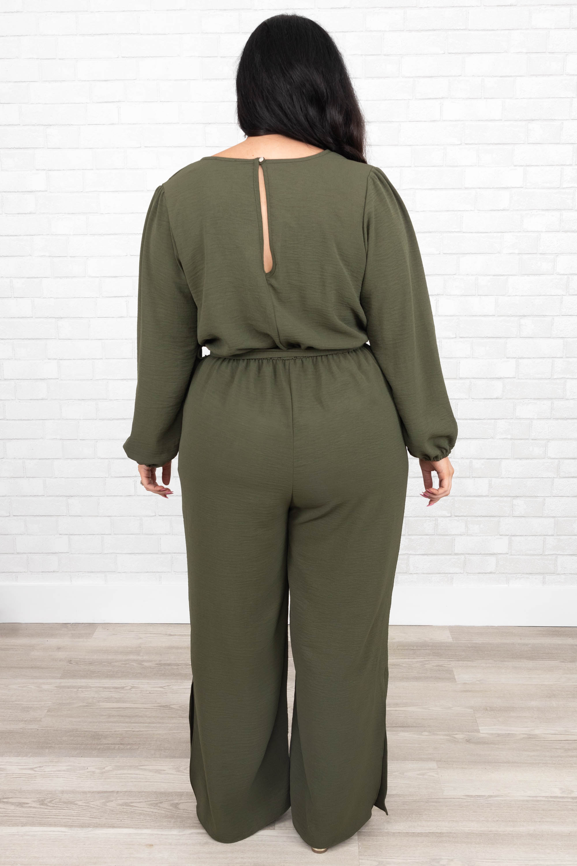 Ruin The Friendship Jumpsuit. Olive