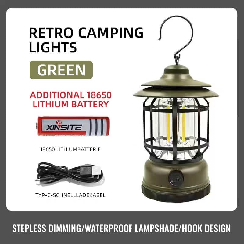 🔥Hot SalePortable Retro Camping Lamp