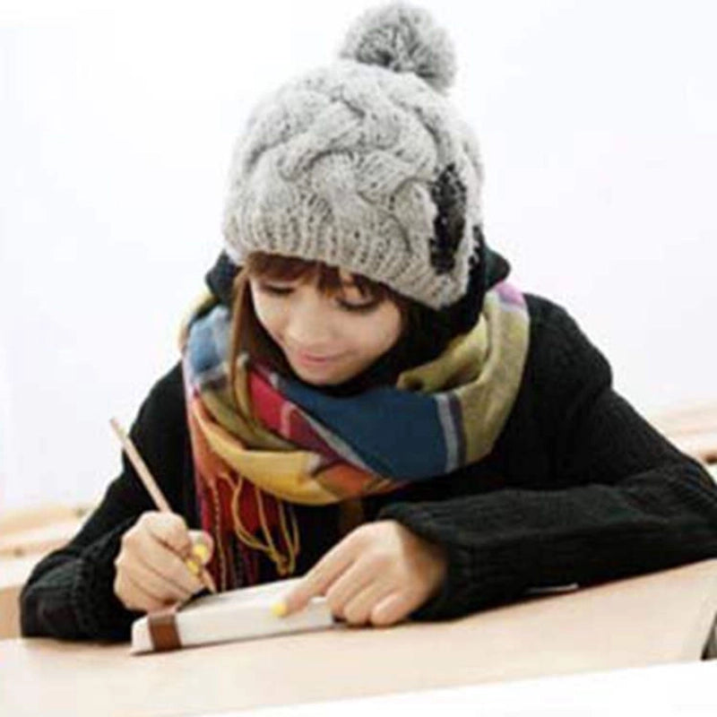 Plaid Scarf Women's Winter Versatile Student Scarf Cashmere Tassel Dual-use Warm Plaid Shawl