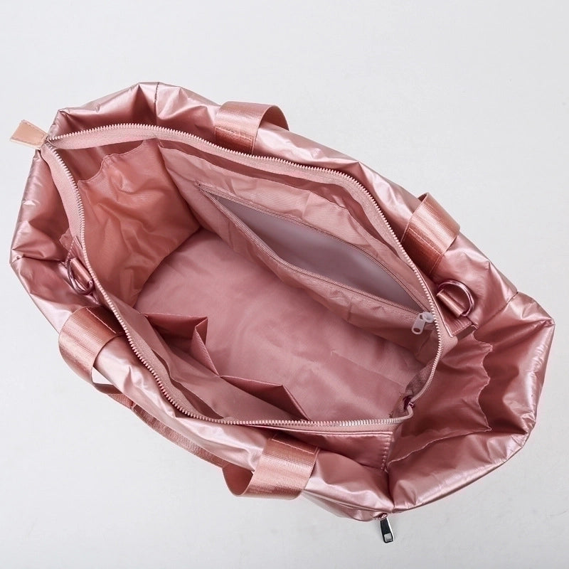 Unisex Fashion Solid Color Nylon Waterproof Travel Bags