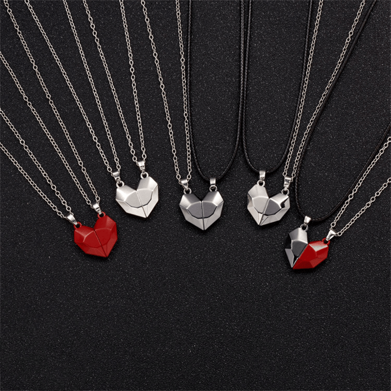 Couples Magnetic Heart Pendants (2Pcs)