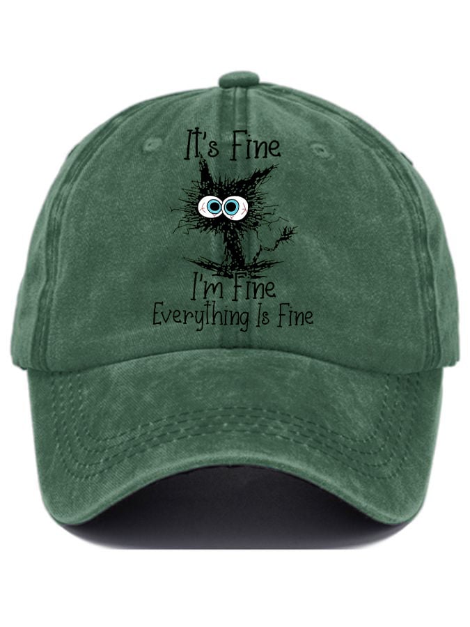 Funny Black Cat Hat