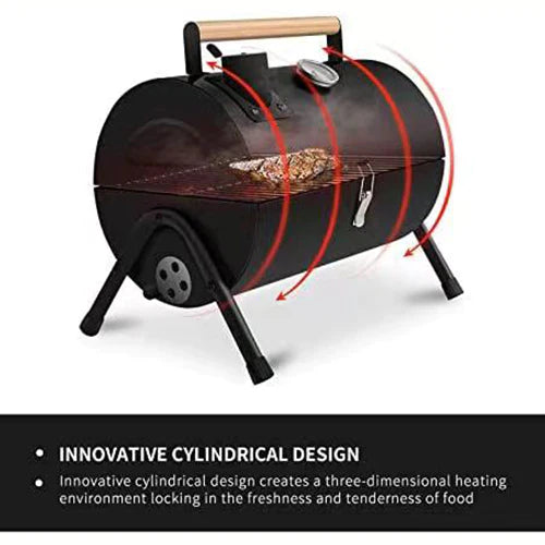 Heavy Duty Tabletop Barbecue Grill Charcoal for Outdoor Garden Cooking Traveling Camping