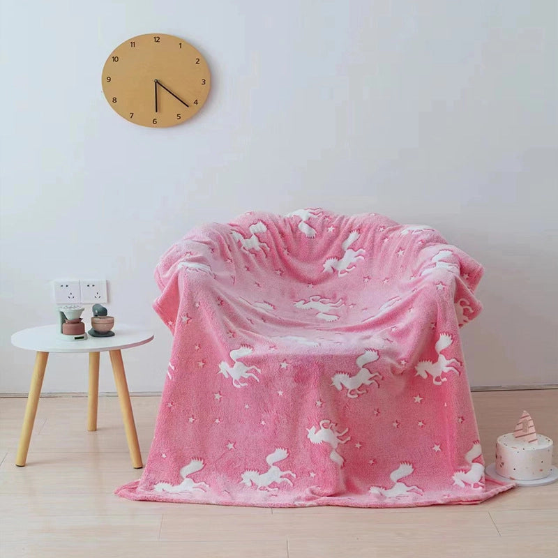 Cute Dinosaur Star  Fabric Blanket Bedding