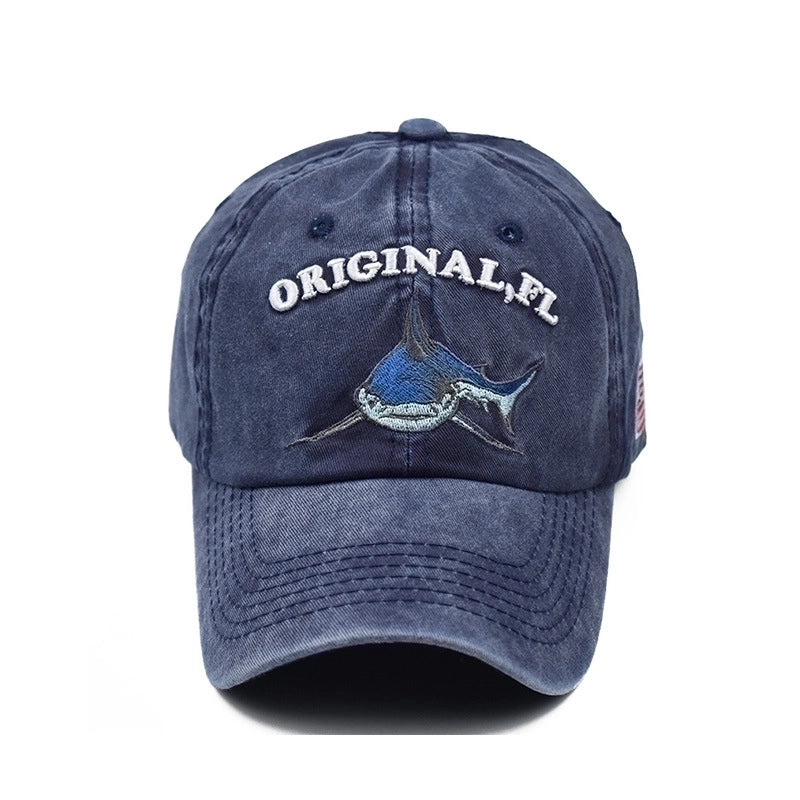 Unisex Vacation Cartoon Embroidery Curved Eaves Baseball Cap