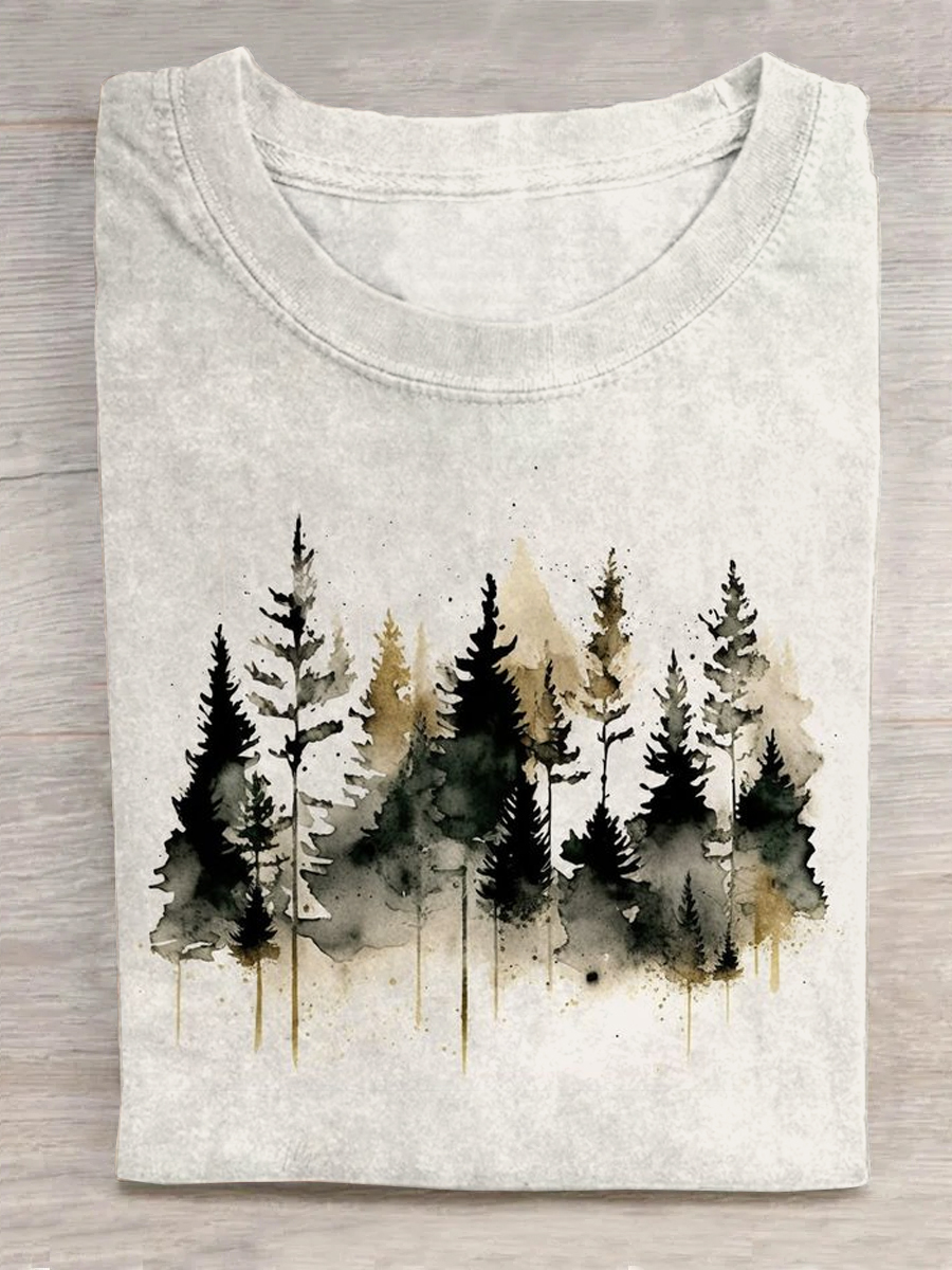 Ink Painting Forest T-shirt