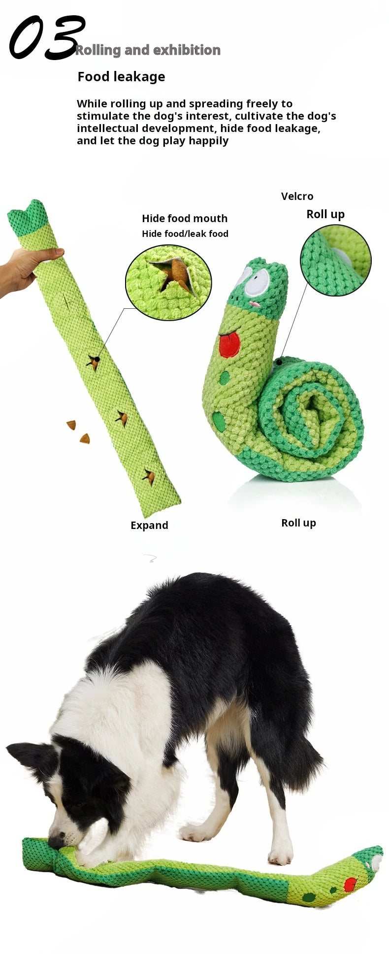 Indestructible Snail Dog Puzzle Feeder - Interactive & Squeaky Pet Toy