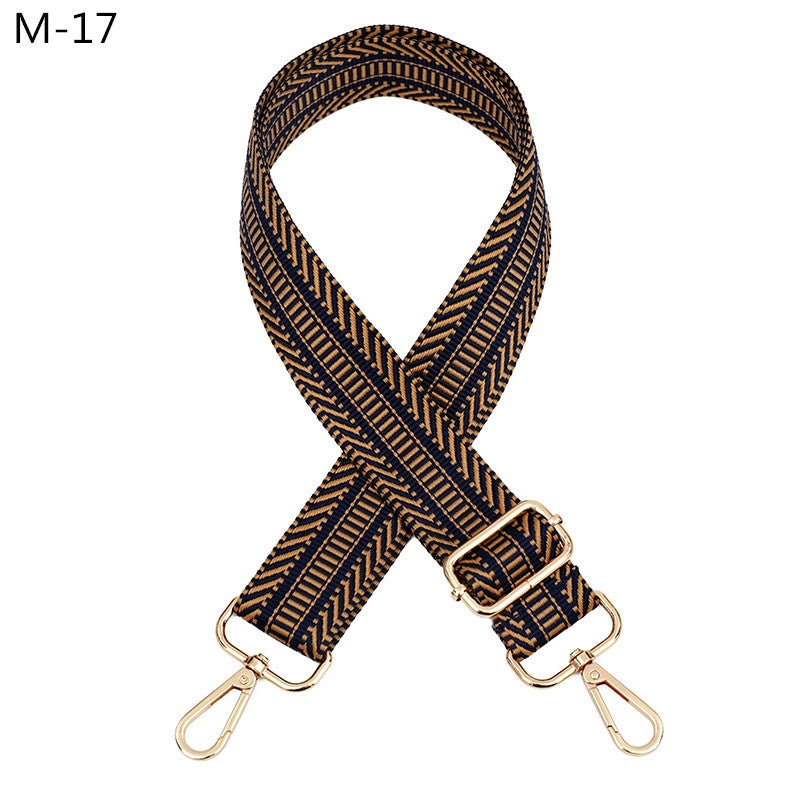 All Seasons Polyester Color Block Bag Strap