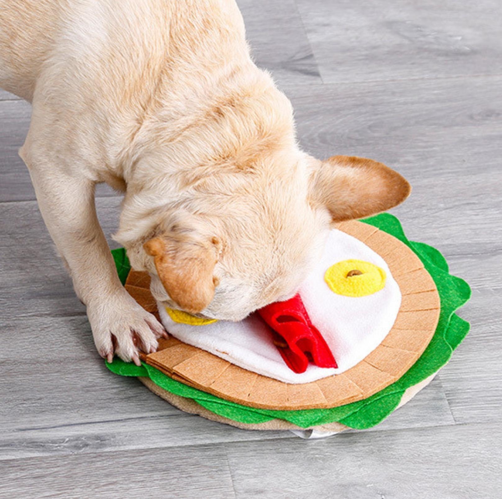 Burrito Style Pet Snuffle Mat Dog Puzzle Training Toy