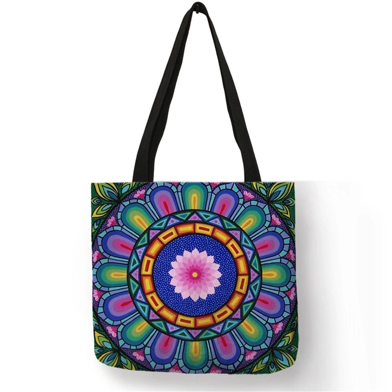Women's Medium Polyester Geometric Basic Classic Style Square Open Shoulder Bag