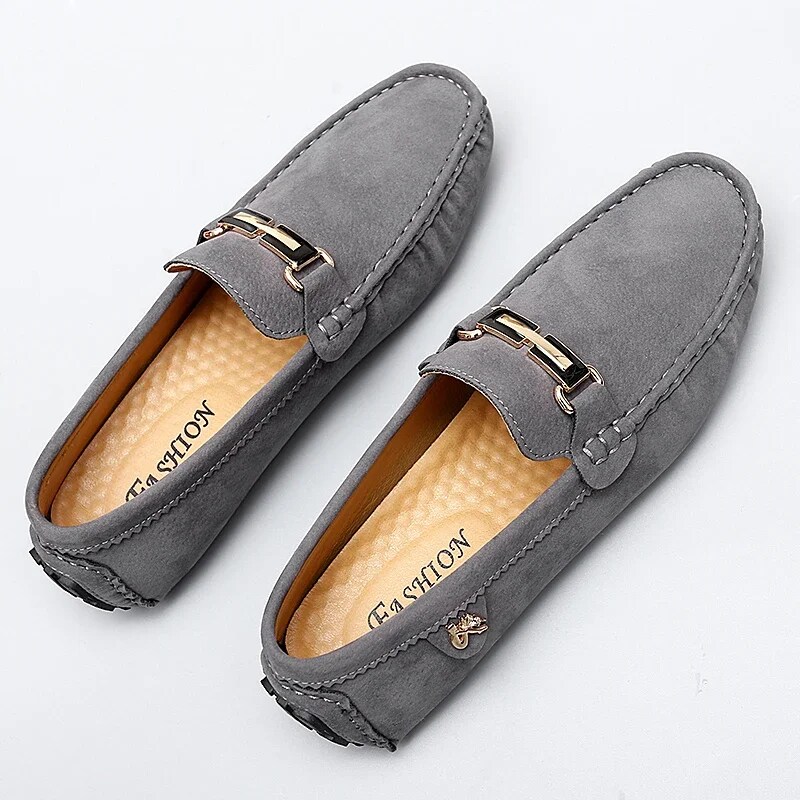 Cricsblue ugg Red Loafers Men Handmade Leather Shoes Black Casual Driving Flats Slip-On Moccasins Boat Shoes Plus Size Frosted highend shoes