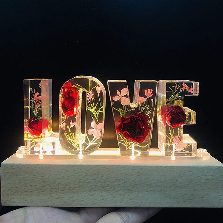 🎁 Handmade Floral Night Light🎉