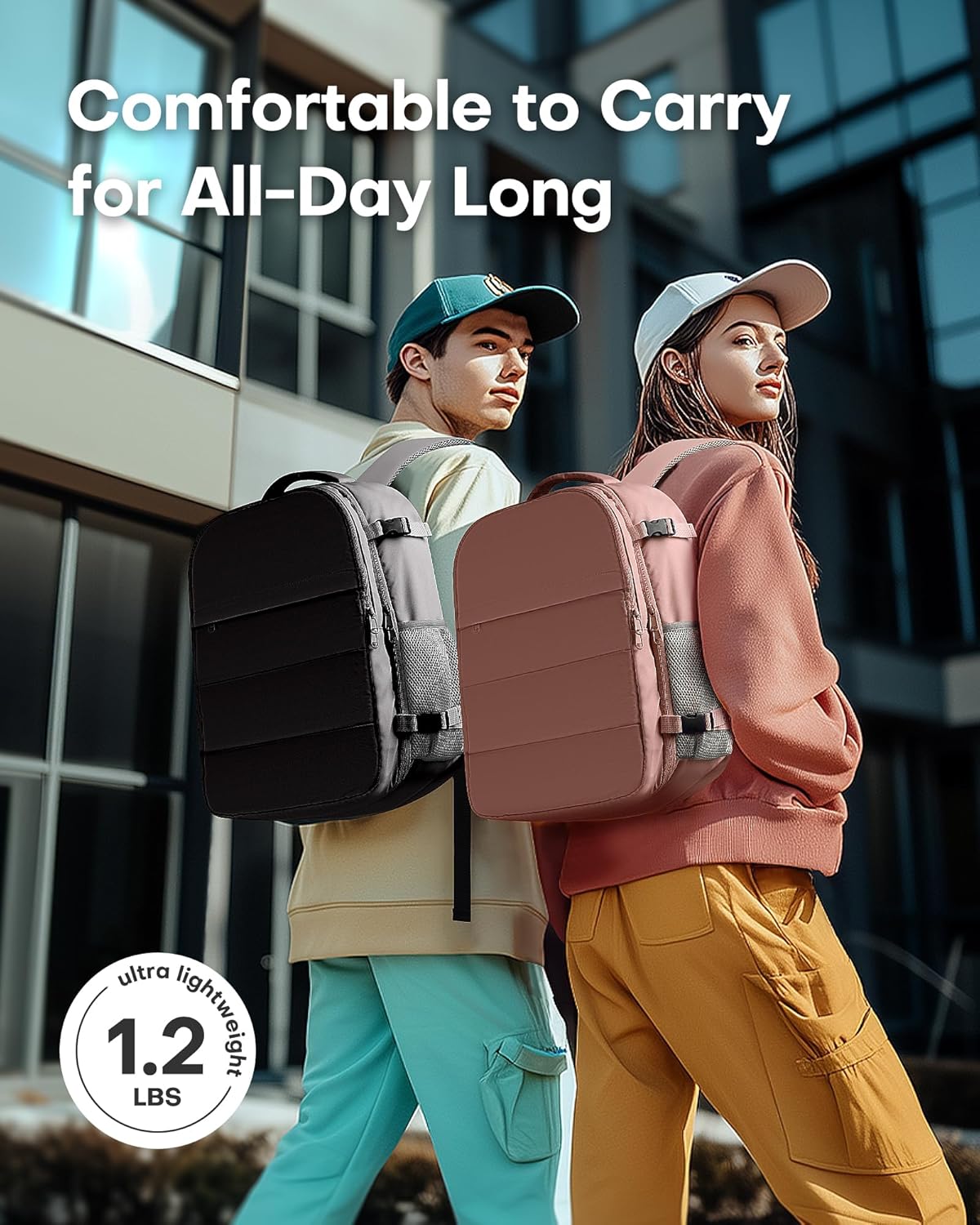 HOTOR Travel Backpack - Flight Approved Travel Bag for Men and Women, Carry on Luggage for 15.6