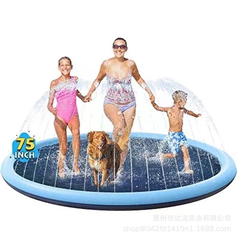 Non-slip Material Pet Swimming Children Splash Pad Water Spray Pad