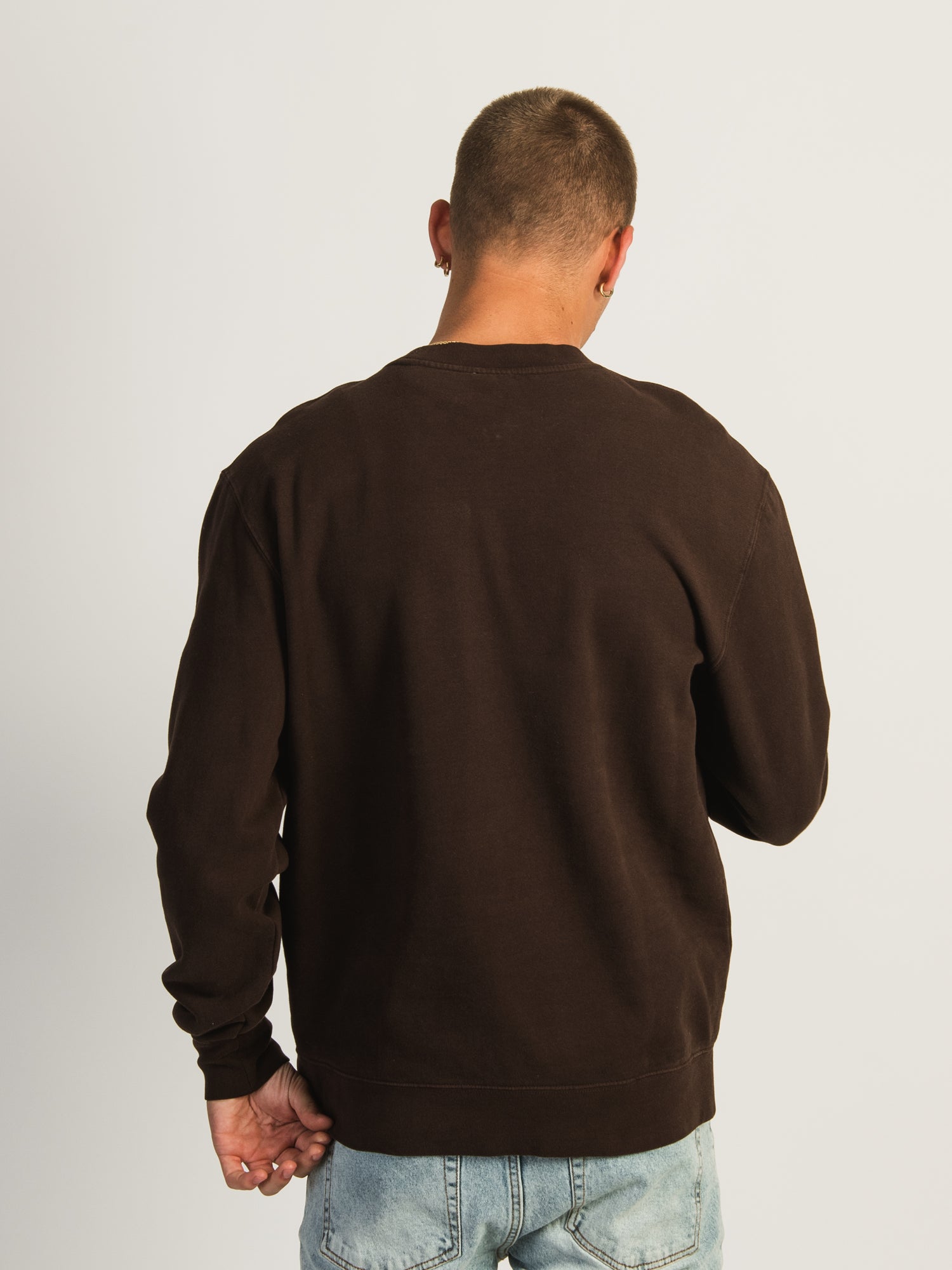 KOLBY PARKER VINTAGE WASH CREW - BROWN