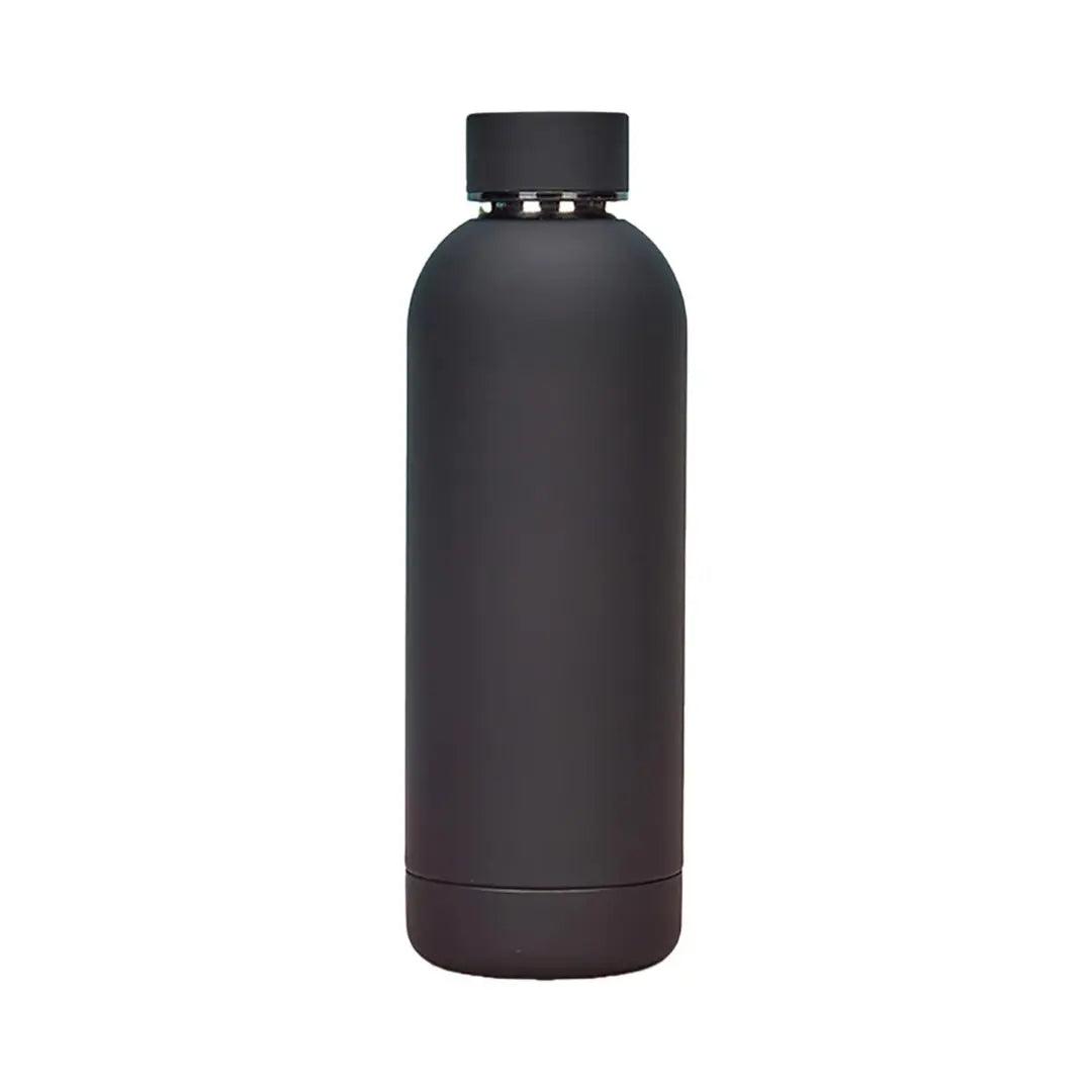 Stainless Steel Matte Water Bottle - 500ml (BLACK)