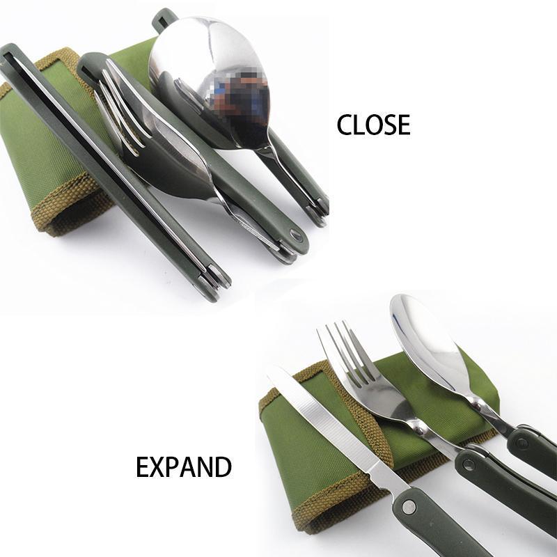 Camping Foldable Cutlery Set