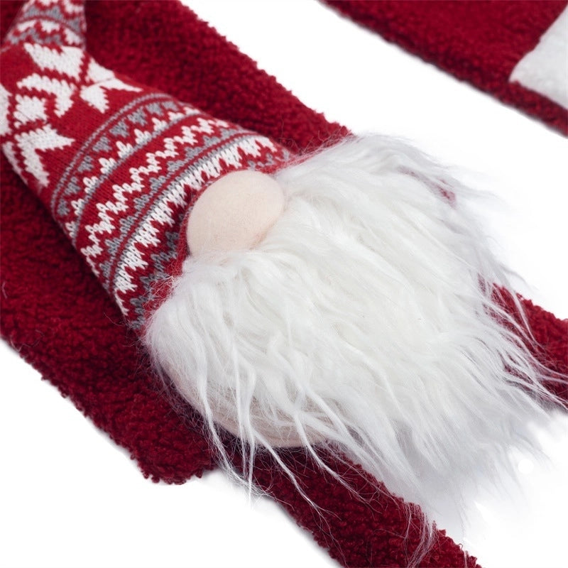 Winter Scarf New Christmas Gift Nordic Faceless Santa Claus Scarf Christmas Decorations