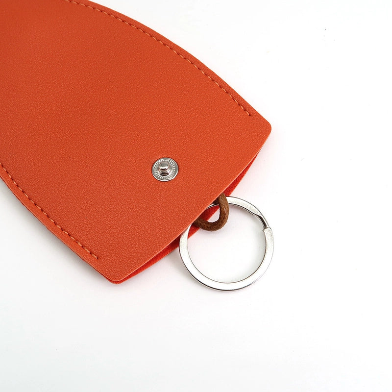 Unisex Solid Color Pu Leather Buckle Card Holders
