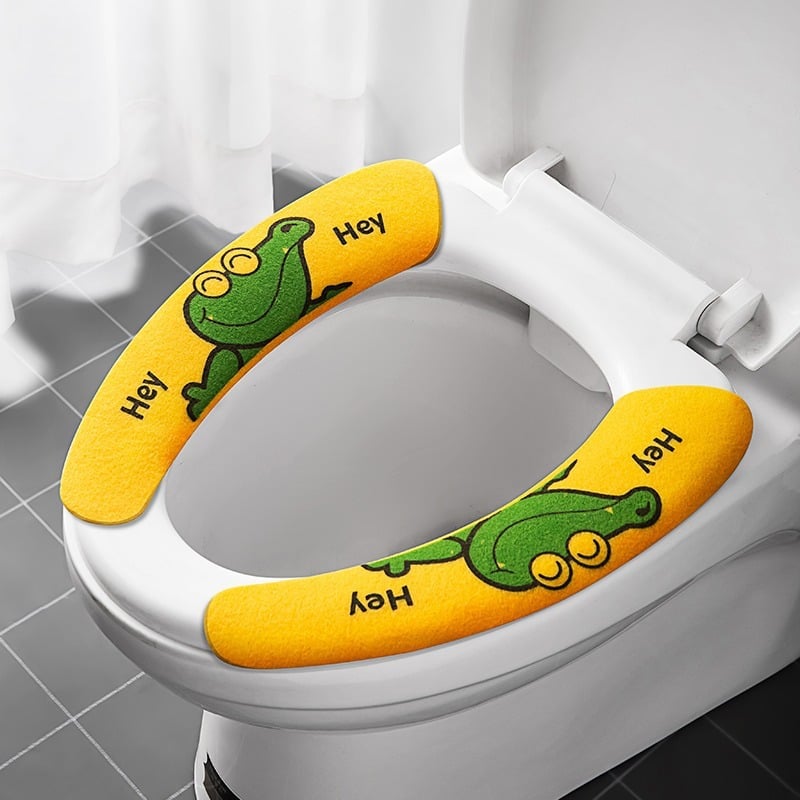 Stick-on Toilet Seat Washable & Cuttable