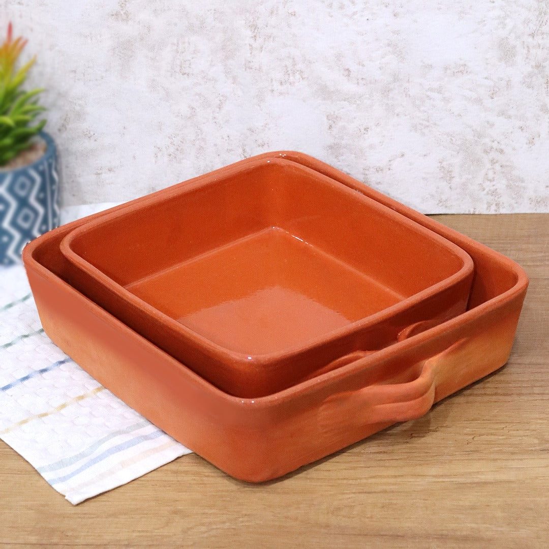 Clay Square Serving Dishes Set