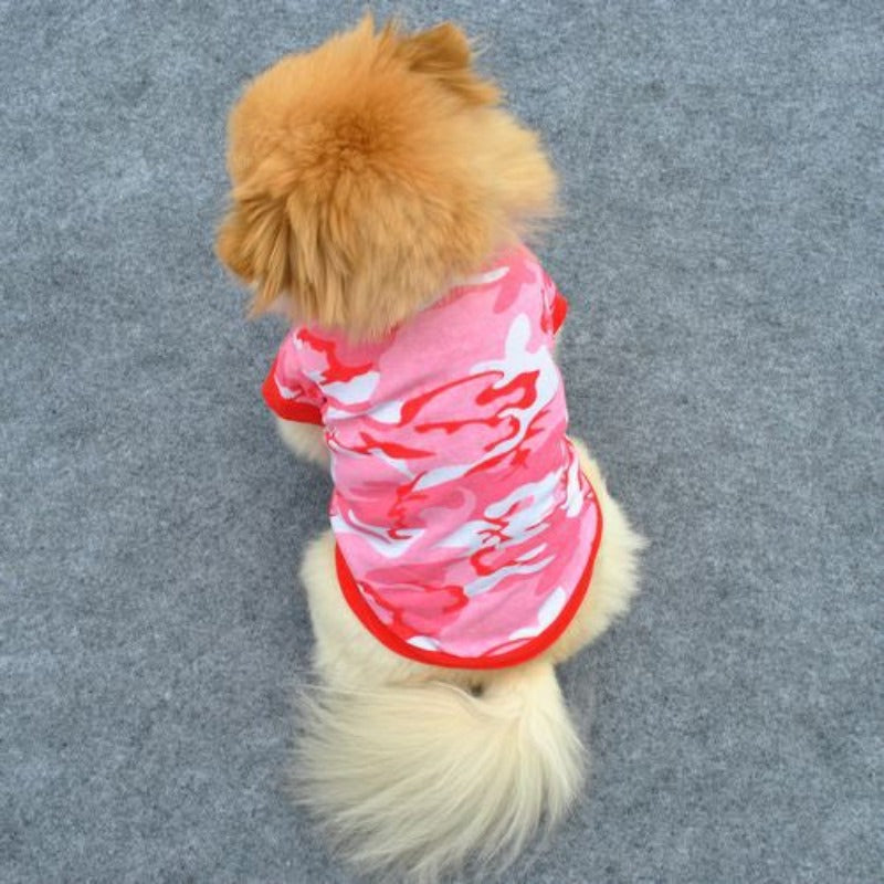 Camouflage Dog Clothes For Small Dog