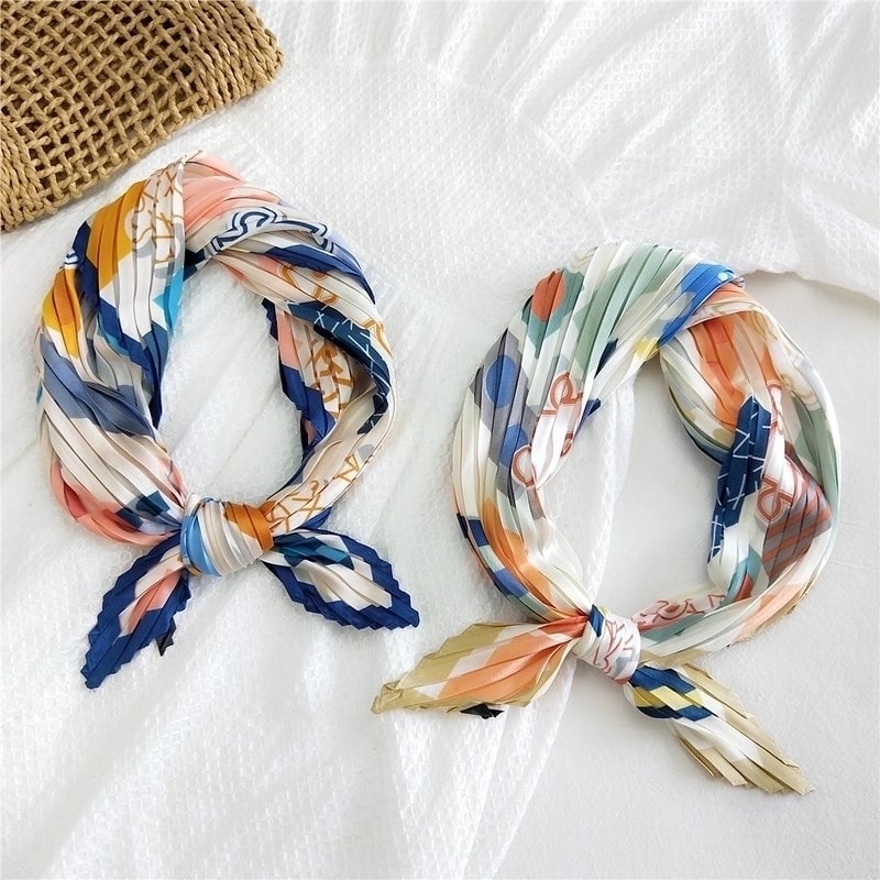Thin Silk Small Square Scarf