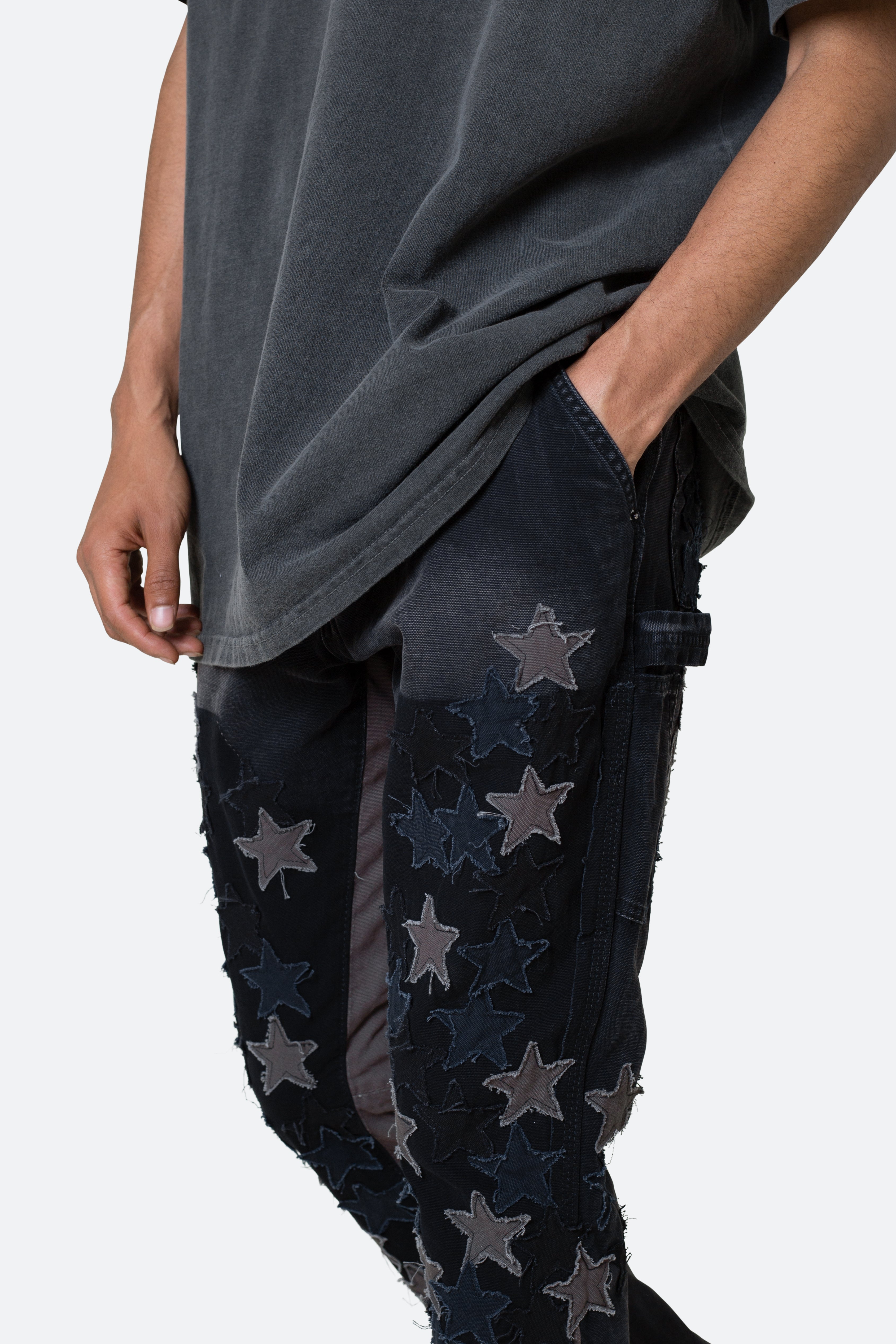 B451 Star Flare Denim - Black