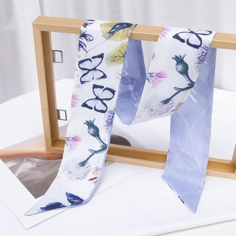 Women's Casual Minimalist Printing Plaid Flower Polyester Hair Band