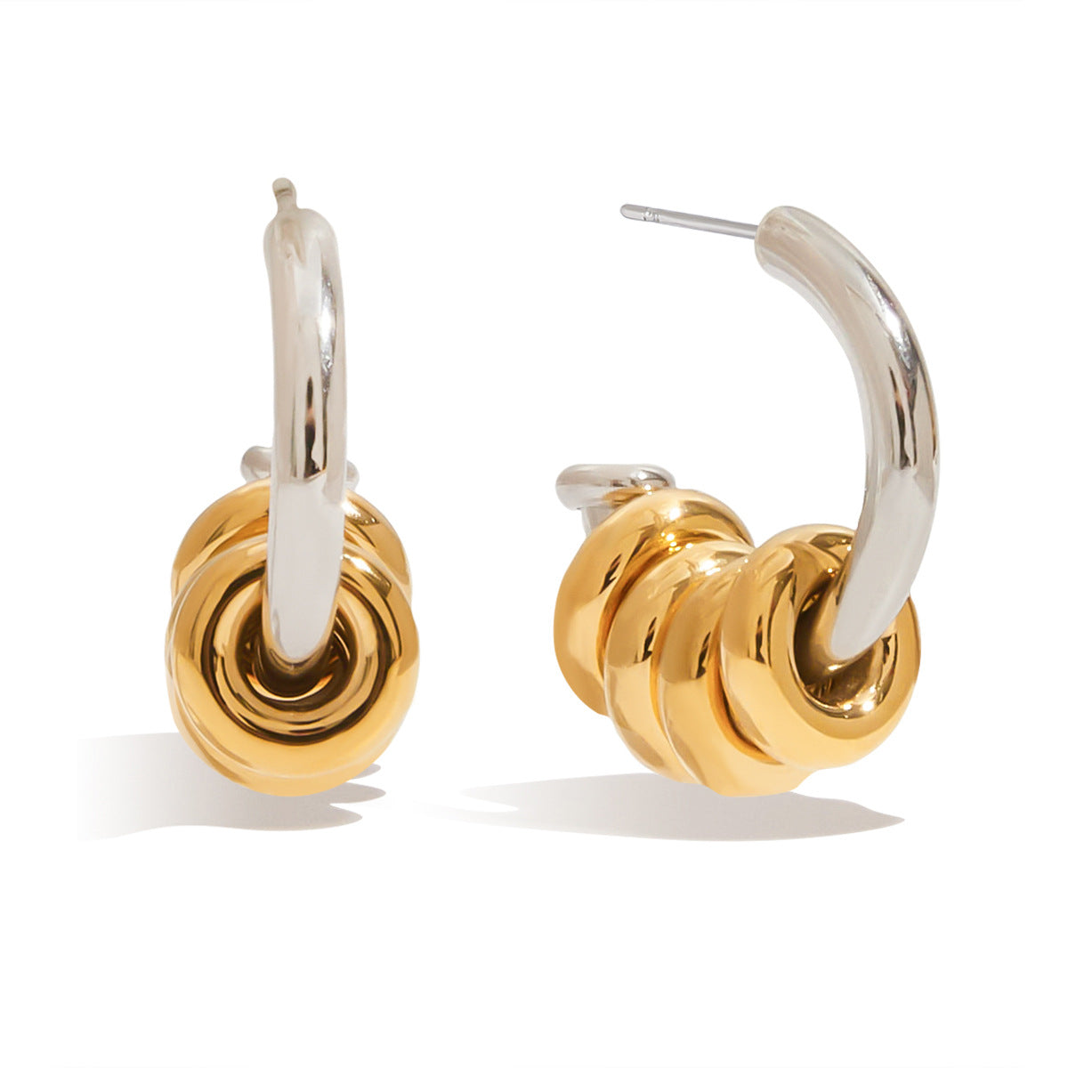 Stainless Steel C-Shaped Earrings Titanium Steel Earring