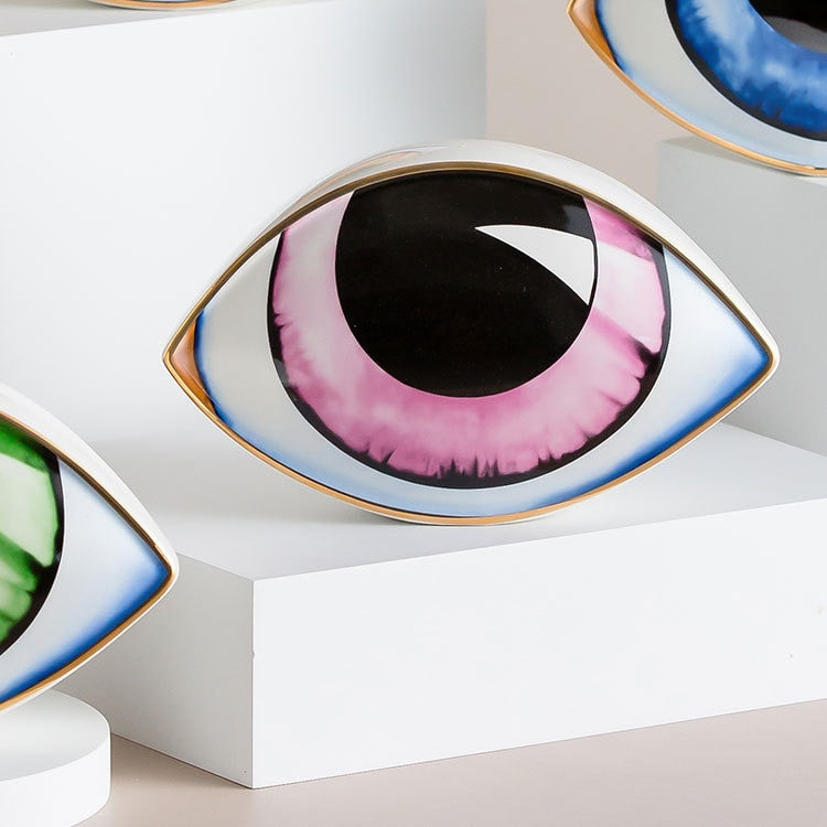 Ceramic Eye Sculpture