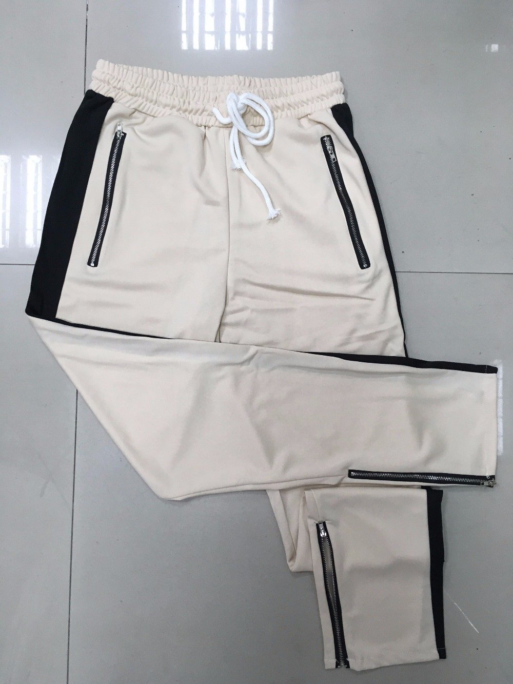 Structured Striped Sweatpants