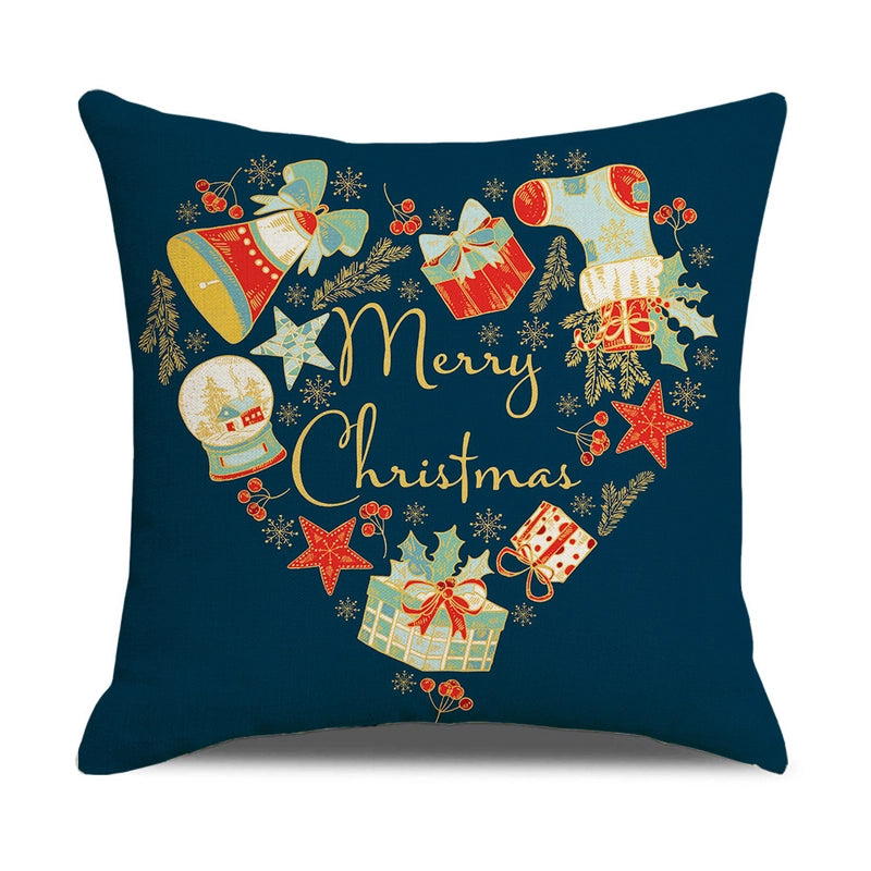 Fashion Christmas Tree Santa Claus Elk Polyester Pillow Cases