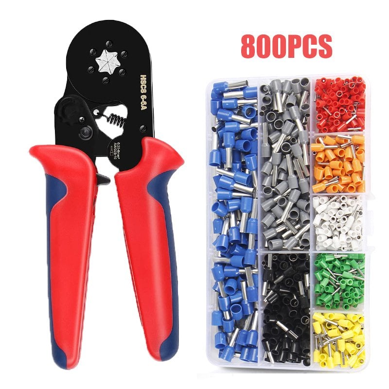 Ratchet Tubular Terminal Wire Crimpers Set