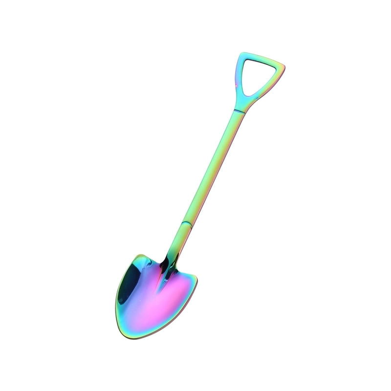 Casual Solid Color Stainless Steel Spoon 1 Piece