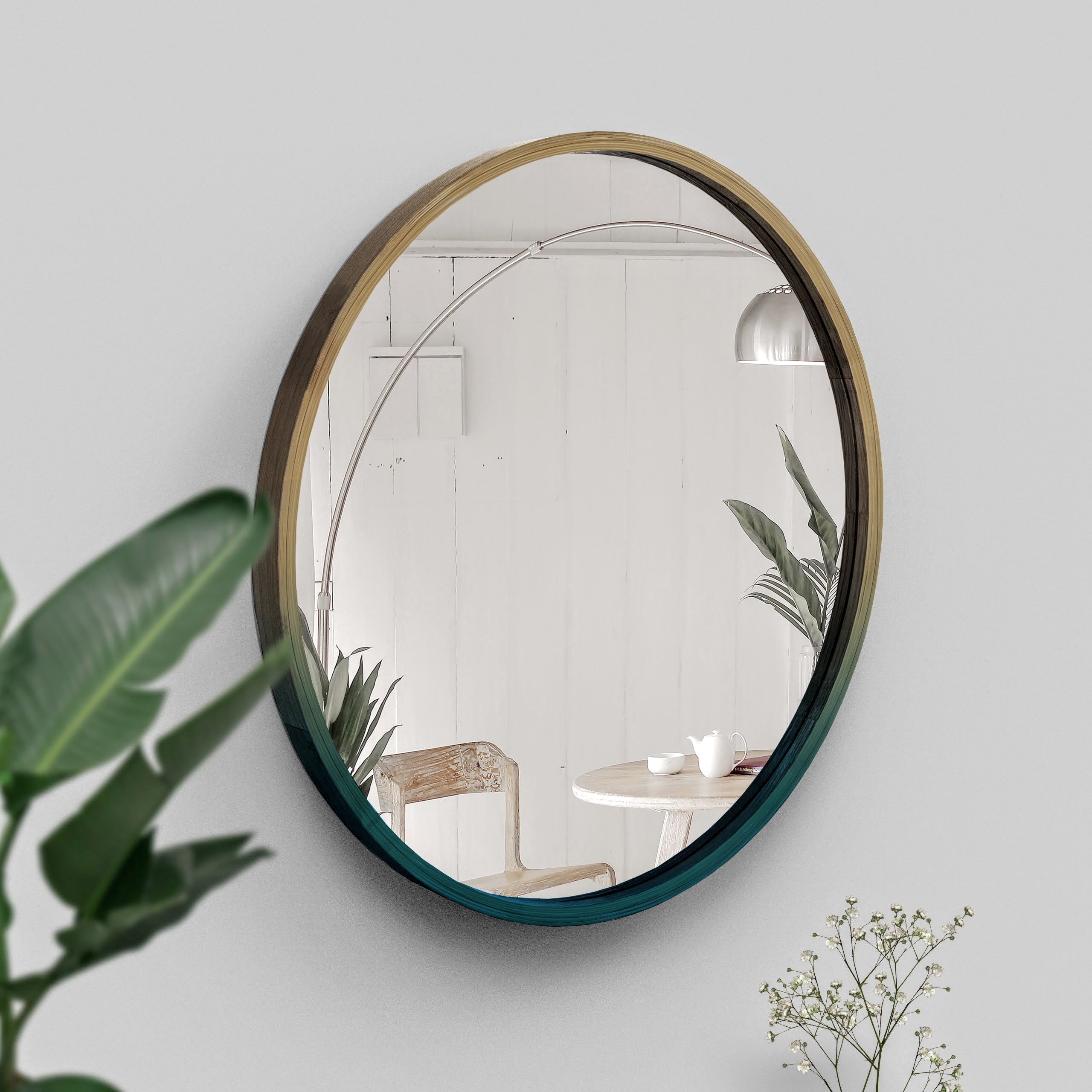 Mira Round Wall Mirror: Decorative Full Length Wall Mirror | Extra Large For Dressing Bathroom Bedroom [45cm/18in. 60cm/24in. 90cm/35in Dia]